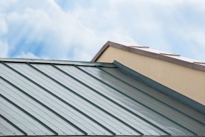 metal replacement roof on a house 