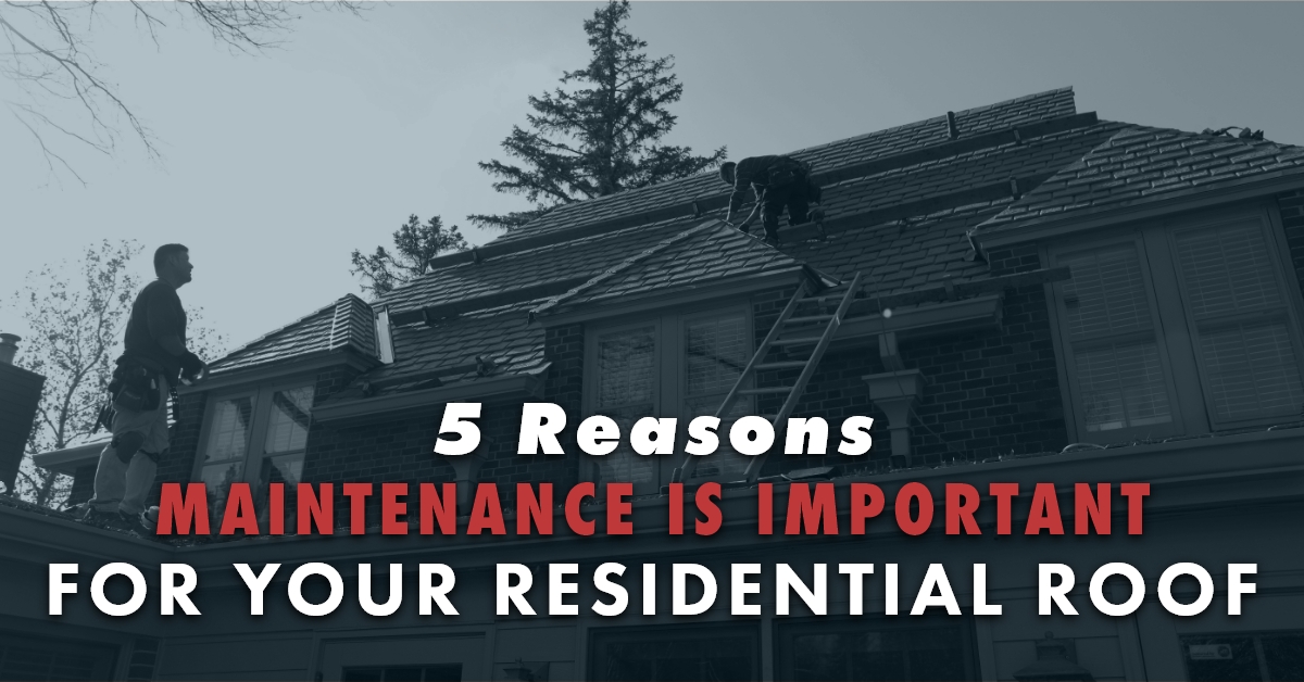 5 Reasons Maintenance Is Important For Your Residential Roof