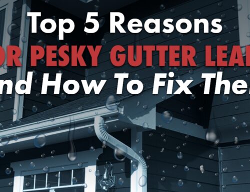 Top 5 Reasons for Pesky Gutter Leaks and How to Fix Them